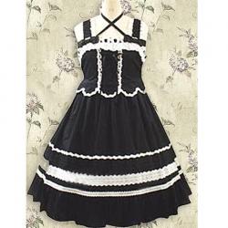 Amanda99 Applique Bow Cotton Lolita Dress