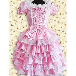 Amanda99 Pink Lace Lolita Dress