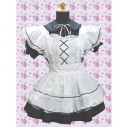 Amanda99 Black And White Short Sleeves Lolita Dress