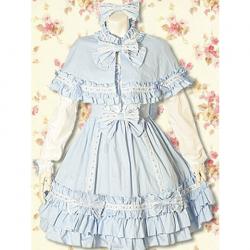 Amanda99 Blue Cape Lolita Dress