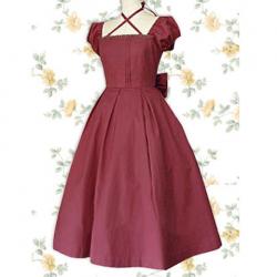 Amanda99 Pink Long Sleeves Lace Cotton Lolita Dress