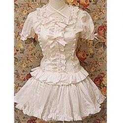 Amanda99 Sweet Bow Ruffles Lolita Blouse And Skirt