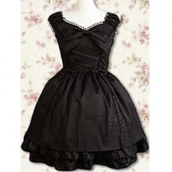 Amanda99 Black Short Sleeves Lolita Dress