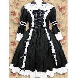 Amanda99 Black Long Sleeves Lolita Dress