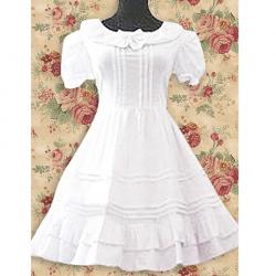 Amanda99 White Short Sleeves Lolita Dress