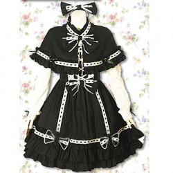 Amanda99 Black Cape Lolita Dress