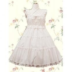 Amanda99 White Bow Sleeveless Lolita Dress