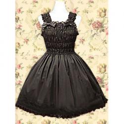 Amanda99 Brown Sleeveless Bow Lolita Dress