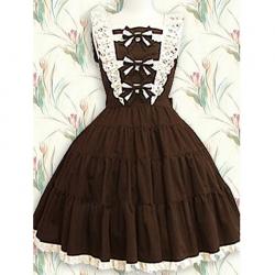 Amanda99 Brown Sleeveless Lolita Dress