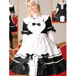 Amanda99 Black White Bow Ruffles Lolita Dress