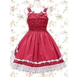 Amanda99 Red Bow Sleeveless Lolita Dress