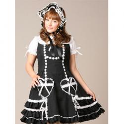 Amanda99 Lace Applique Cotton Lolita Shirt Dress