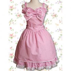 Amanda99 Pink Lace Bow Lolita Dress