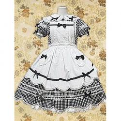 Amanda99 Shepherd Check Bow Lolita Dress