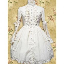 Amanda99 White Lacing Ruffle Lolita Dress