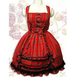 Amanda99 Red Ruffle Lace Lolita Dress