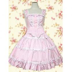 Amanda99 Pink Ruffles Bow Sleeveless Lolita Dress