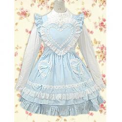 Amanda99 White Lolita Blouse And Blue Lolita Skirt