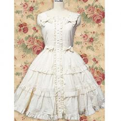 Amanda99 White Ruffle Lolita Dress