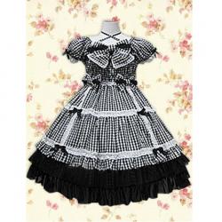 Amanda99 Black Bow Ruffles Lolita Dress