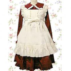 Amanda99 Dark Red And Pink Long Sleeves Cotton Lolita Dress