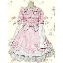 Amanda99 Pink Ruffles Bow Lolita Dress