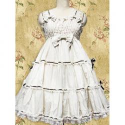 Amanda99 White Ruffle Lolita Dress