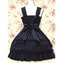 Amanda99 Black Lace Ruffles Lolita Dress