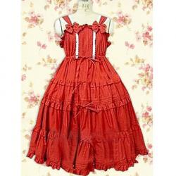 Amanda99 Red Bow Sleeveless Lolita Dress