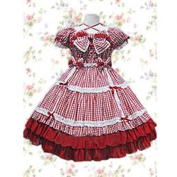 Amanda99 Red Bow Ruffles Lolita Dress