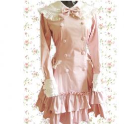Amanda99 Pink Long Sleeves Lolita Dress