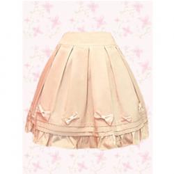 Amanda99 Pink Cotton Bow Lolita Skirt