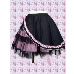 Amanda99 Black Lace Tulle Lolita Skirt