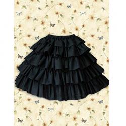 Amanda99 Black Ruffles Lolita Skirt