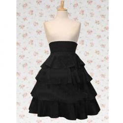 Amanda99 Black Multi-layer Lolita Skirt