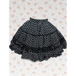Amanda99 Black Ruffles Lace Lolita Skirt