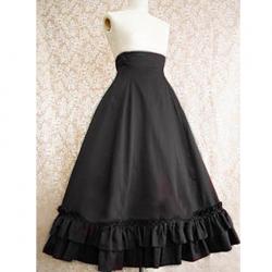 Amanda99 Black Ruffles Lolita Skirt