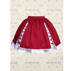 Amanda99 Red Polka Lace Lolita Skirt