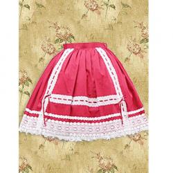 Amanda99 Red Lace Lolita Skirt