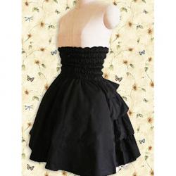 Amanda99 Black Ruffle Lolita Skirt