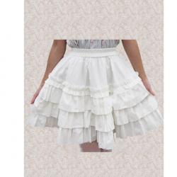 Amanda99 White Multi-layer Lace Lolita Skirt