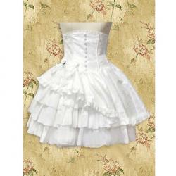 Amanda99 White Ruffle Layered Lolita Skirt
