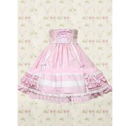 Amanda99 Pink Lace Ruffles Lolita Skirt