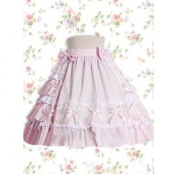 Amanda99 Pink Ruffles Bow Lolita Skirt