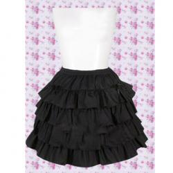 Amanda99 Black Multi-tier Lolita Skirt