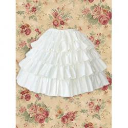 Amanda99 White Ruffles Lolita Skirt