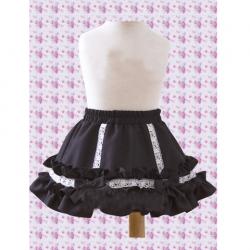 Amanda99 Black Ruffles Lace Lolita Skirt