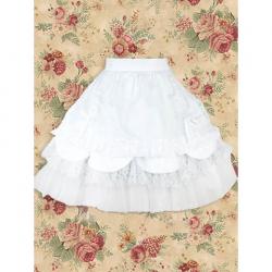 Amanda99 White Ruffle Lace Lolita Skirt