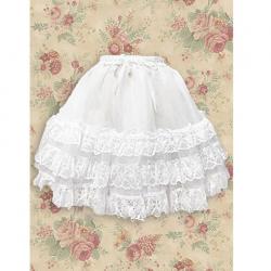 Amanda99 White Ruffle Lace Lolita Skirt