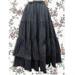 Amanda99 Black Ruffle Lolita Skirt